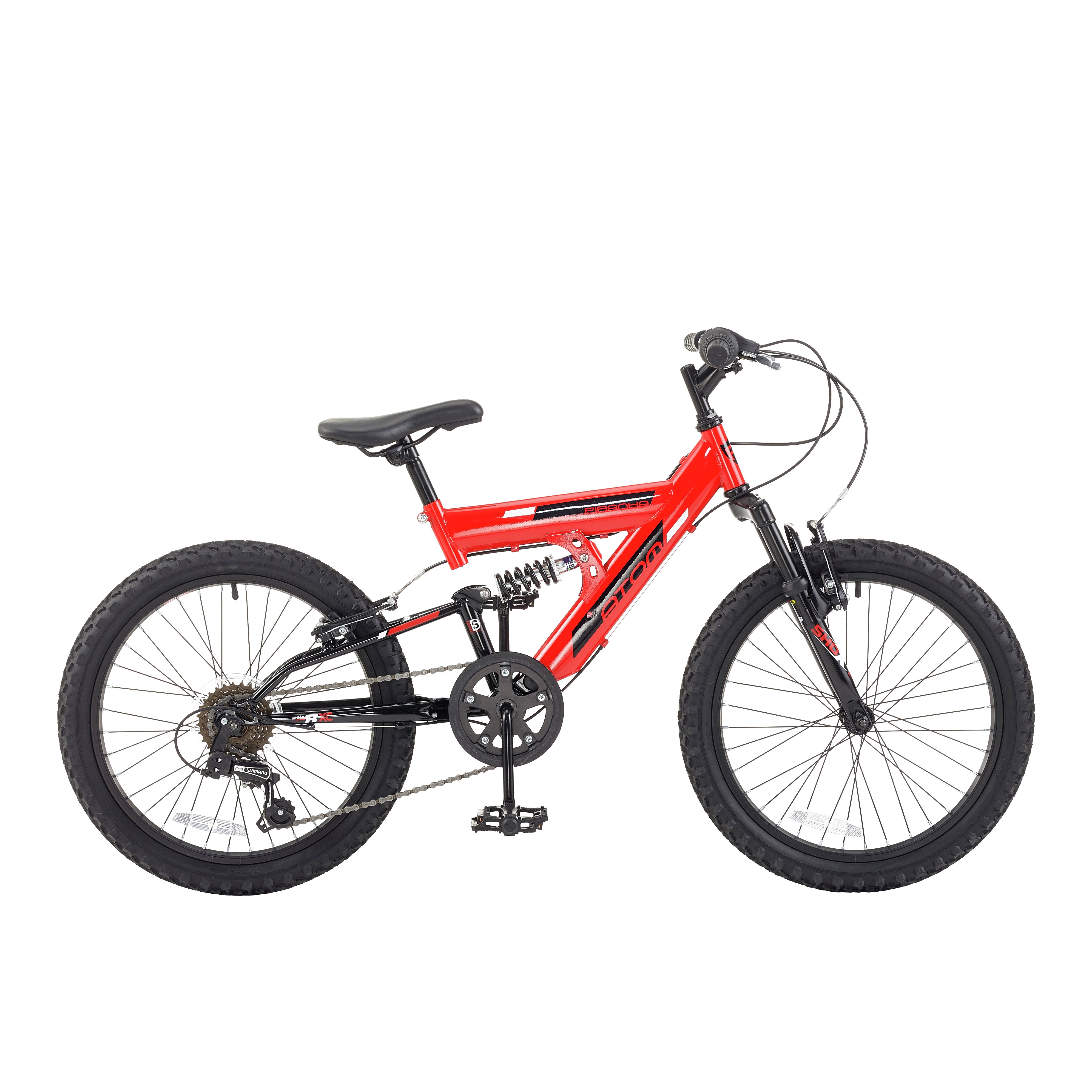 piranha 20 inch atom dual suspension junior bike