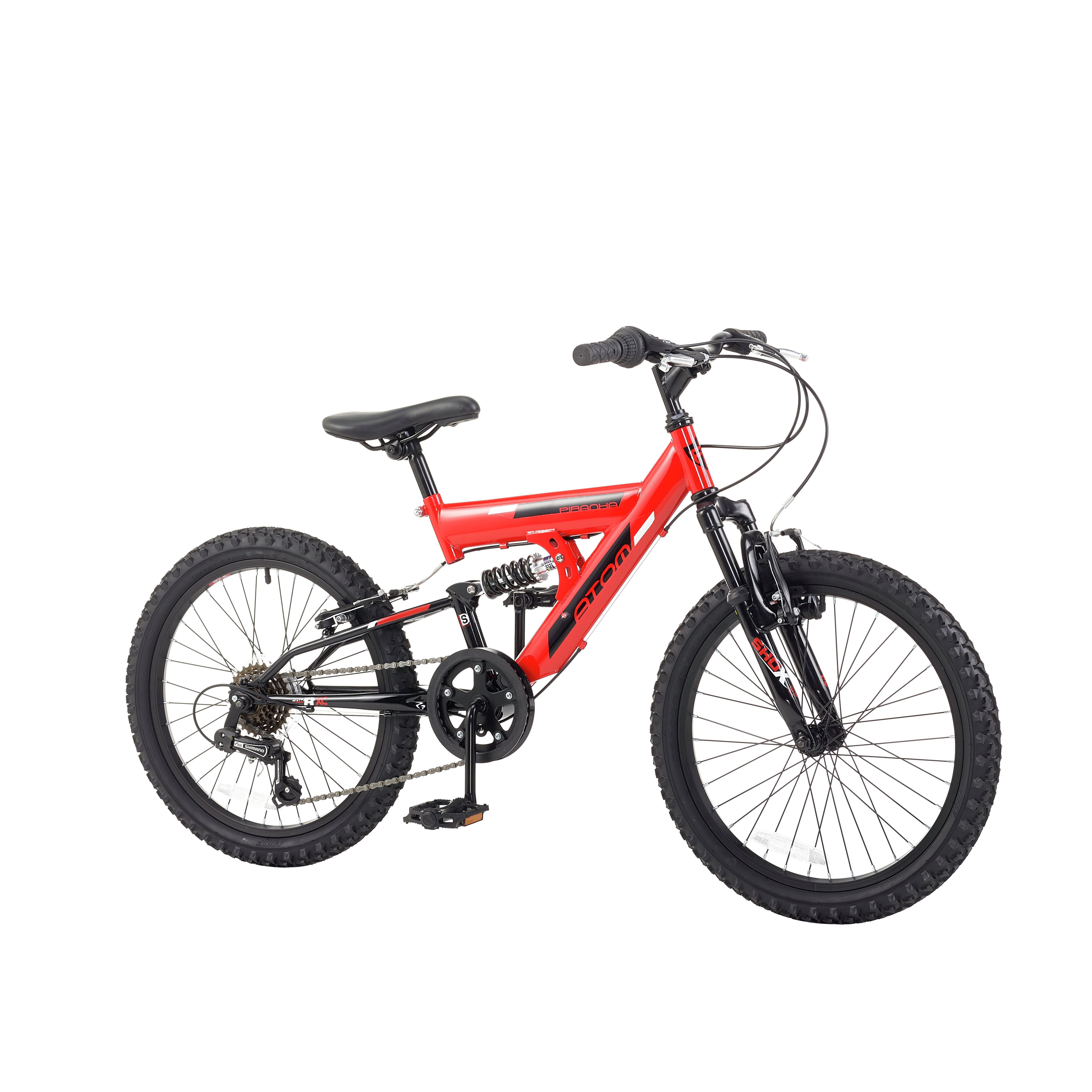 piranha 20 inch atom dual suspension junior bike