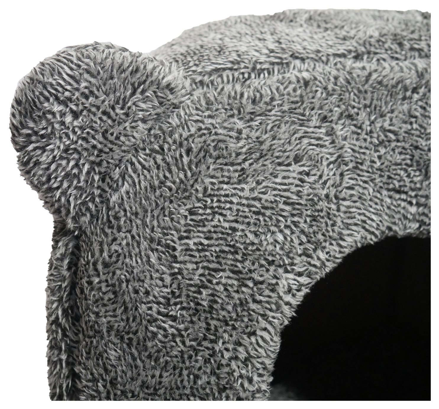 rosewood grey teddy bear cat bed