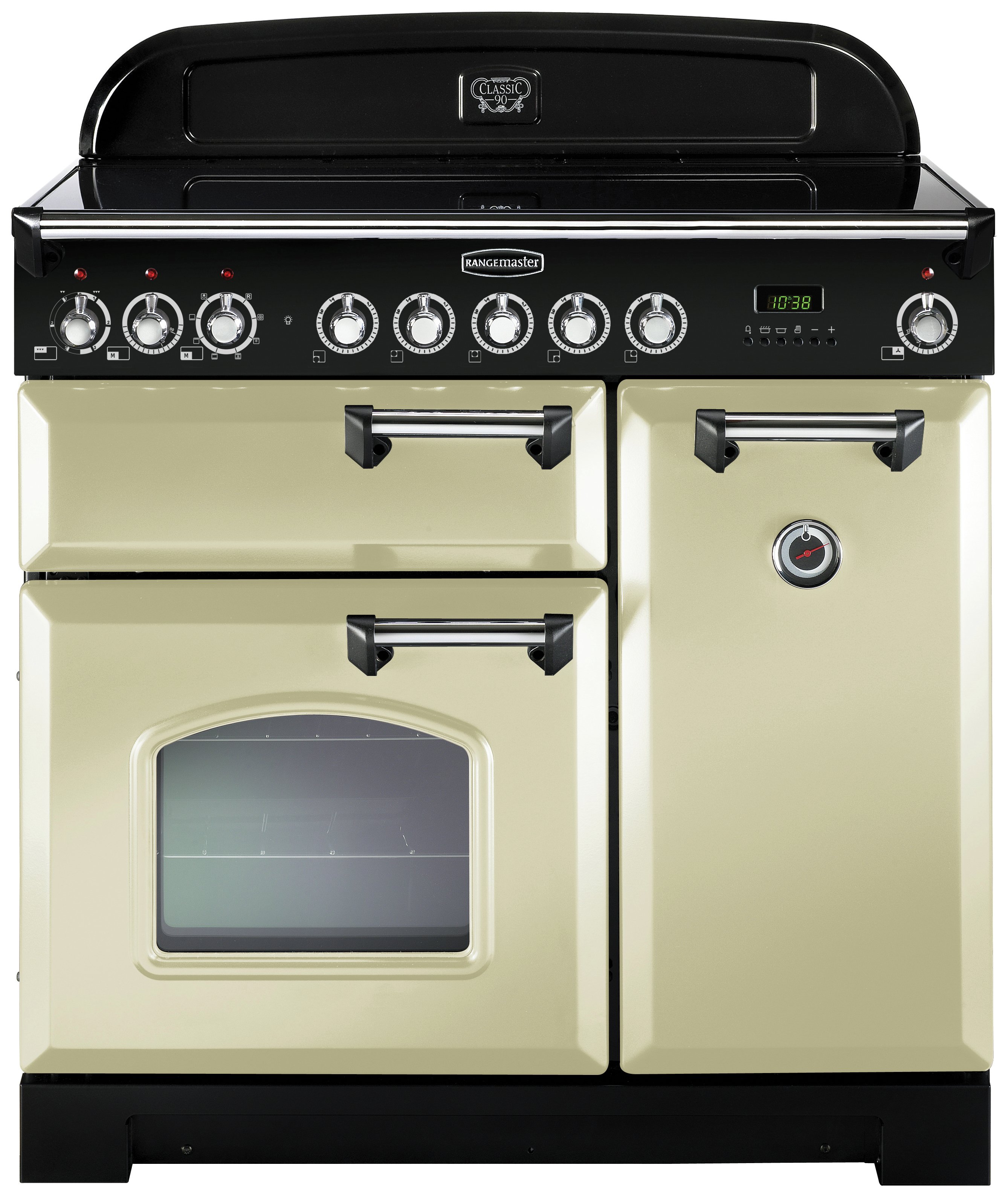 Rangemaster Classic Deluxe 90cm Induction Range Cooker Cream