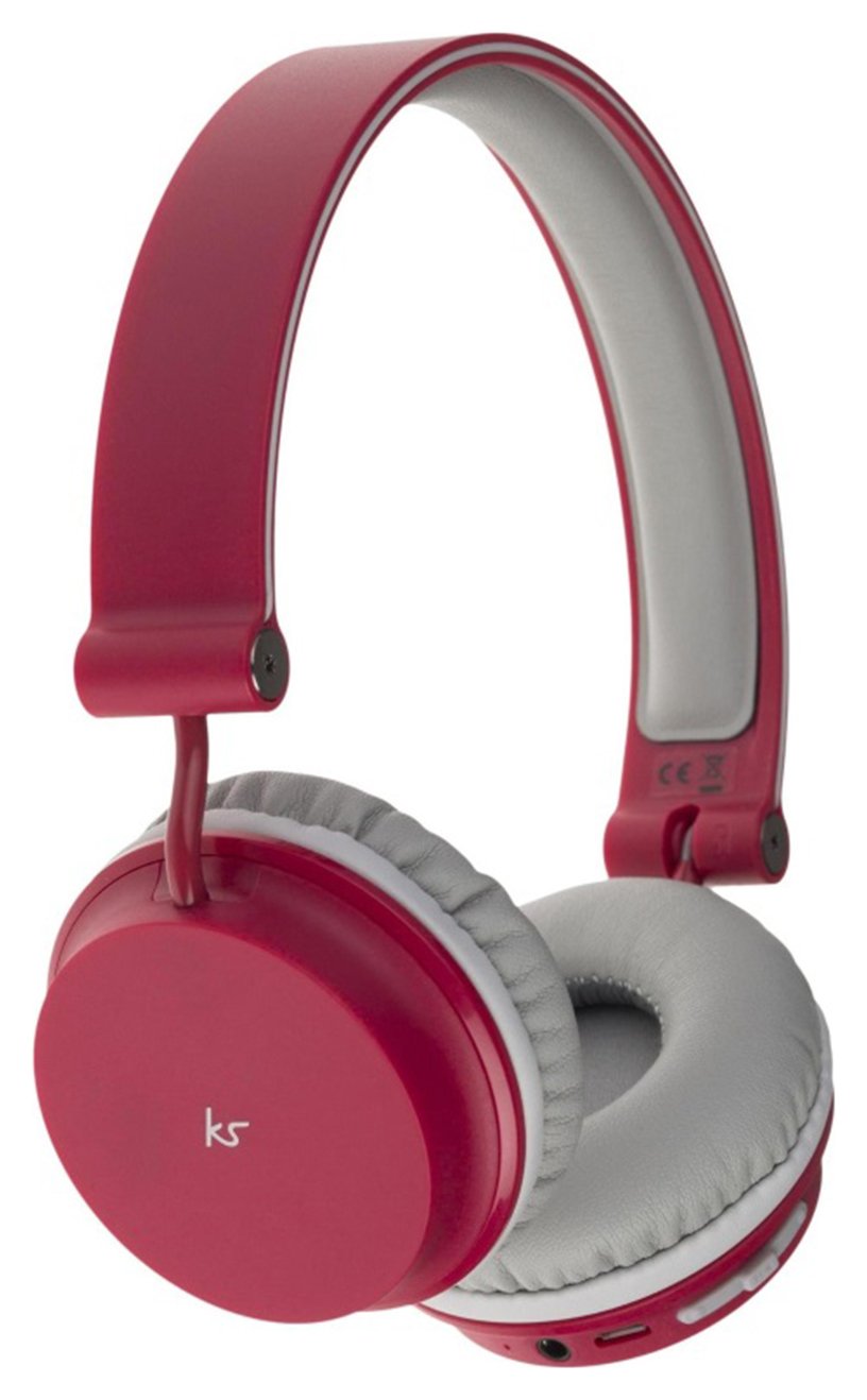 KitSound Metro Wireless On-Ear Headphones - Red