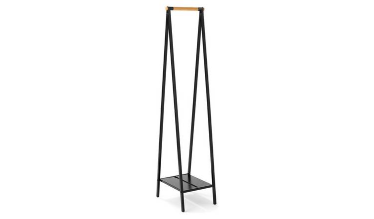 Brabantia Linn Compact Clothes Rail with Shelf - Matt Black