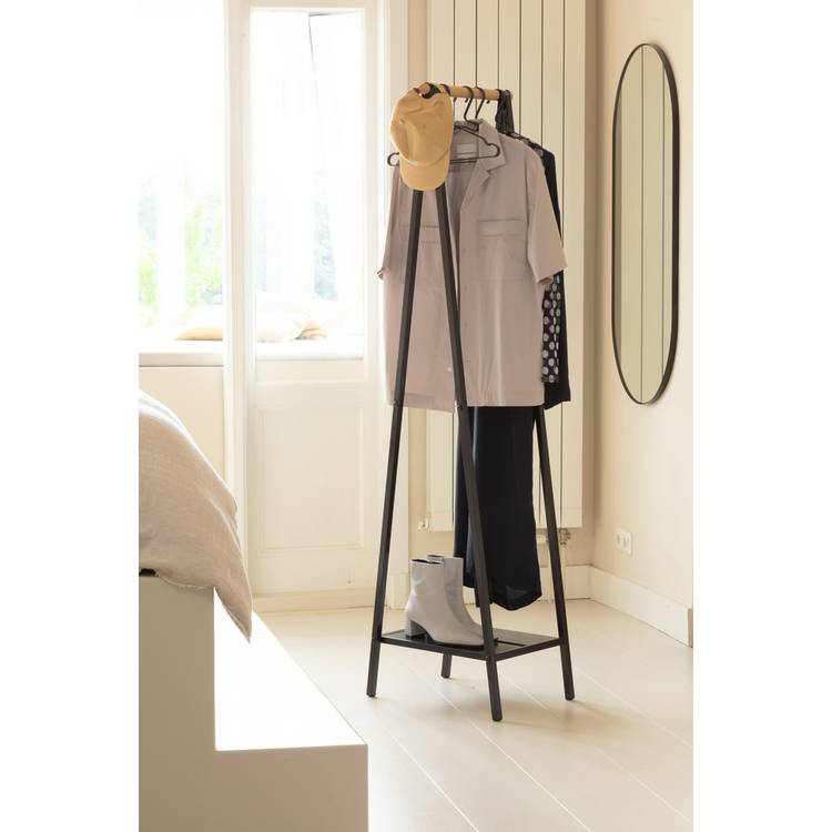 Brabantia Linn Compact Clothes Rail with Shelf - Matt Black 0