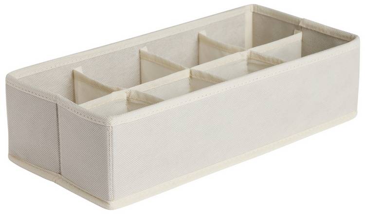 Argos Home 8 Pocket Drawer Organiser - Beige