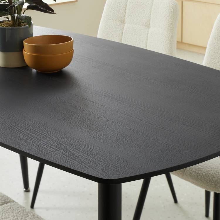 Argos Home Cobin 4 Seater Dining Table - Black 0