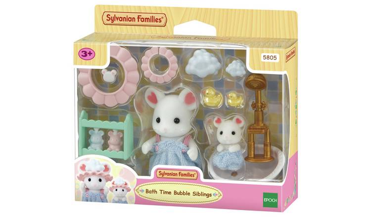 Sylvanian Families Bath Time Bubble Siblings Playset