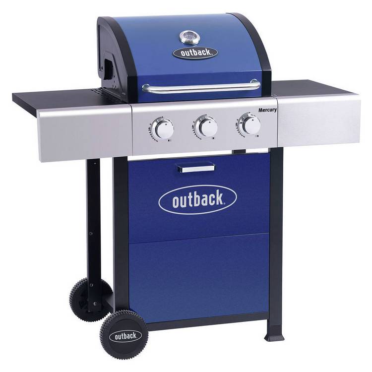 Outback Mercury 3 Burne Gas BBQ 0