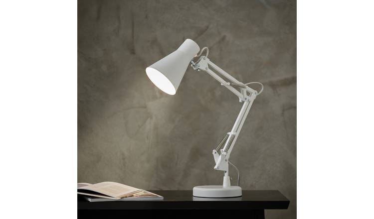 Habitat Swing Arm Desk Lamp - White