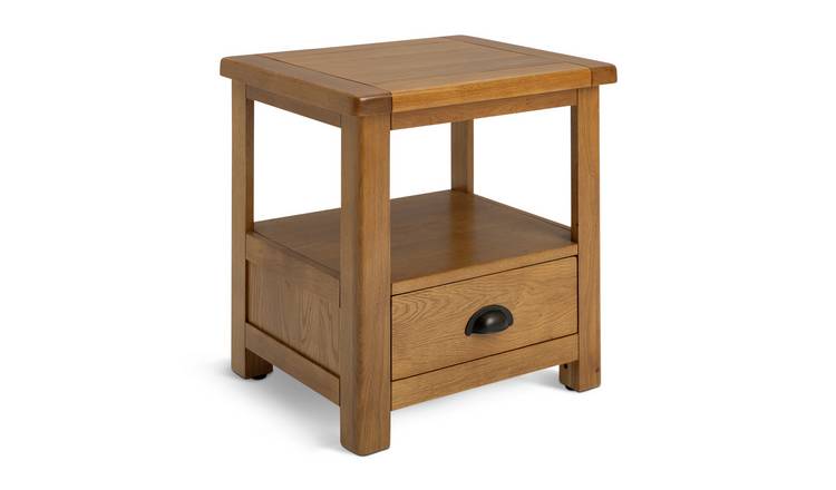 Buy Argos Home Kent 1 Drawer Side Table - Oak | Side tables | Argos