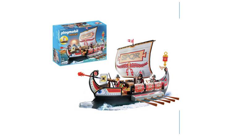 Buy Playmobil History Roman Warrior s Ship Playsets and figures Argos