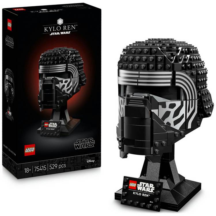 LEGO Star Wars Kylo Ren Helmet Building Set for Adults 75415 0