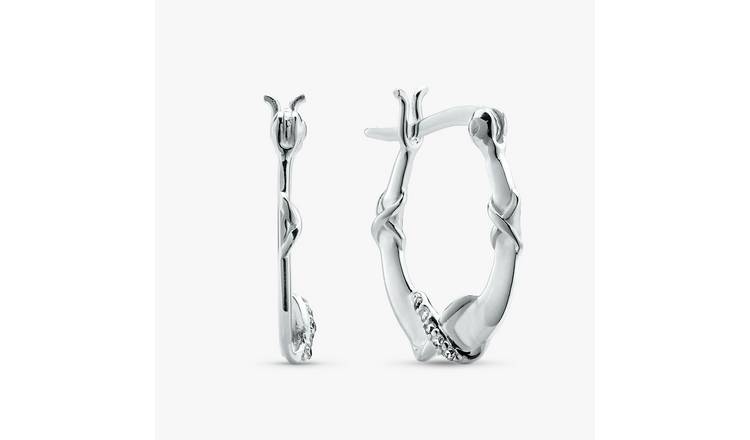 Revere Sterling Silver Infinity Creoles Hoop Earrings