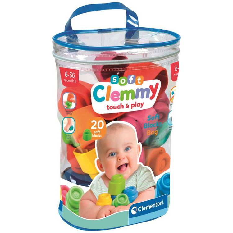 Clementoni Soft Clemmy Blocks Bag 20pcs 0