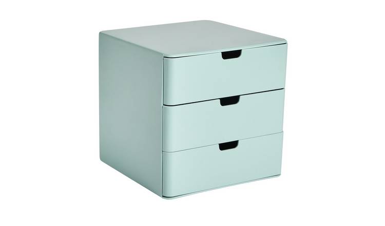 Argos Home 3 Drawer Desktop Organiser - Soft Green