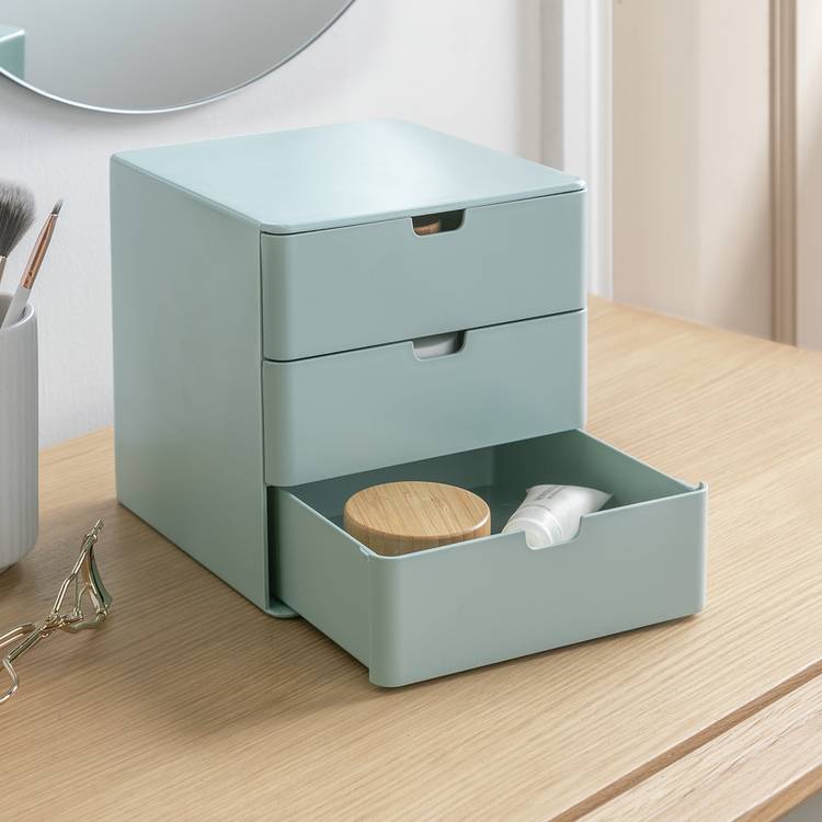 Argos Home 3 Drawer Desktop Organiser - Soft Green 0