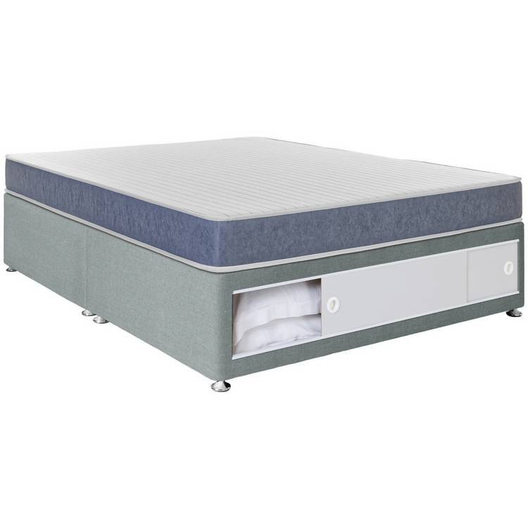 Argos Home Devon Small Double End Slide Divan Bed - Grey 0