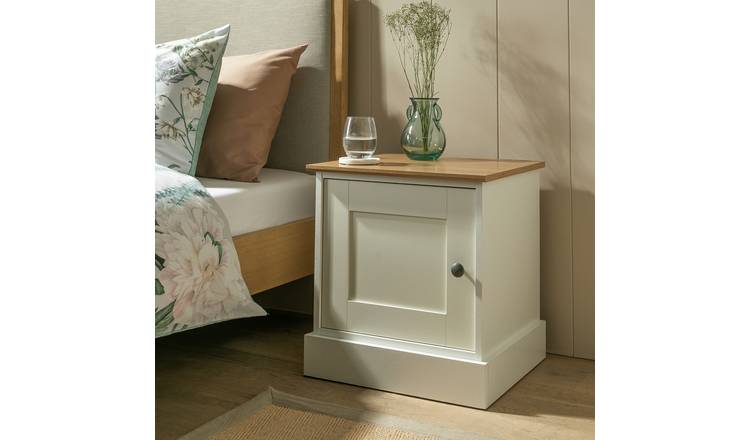Argos Home Winchester Set of 2 Bedside Table - Cream
