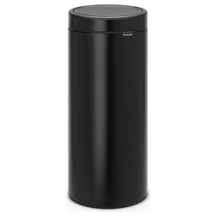 Brabantia 30 Litre Touch Top Bin - Matt Black 0