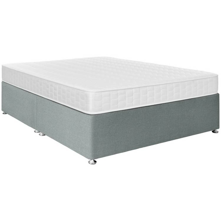 Argos Home Elmdon Memory Small Double Divan Bed - Grey  0