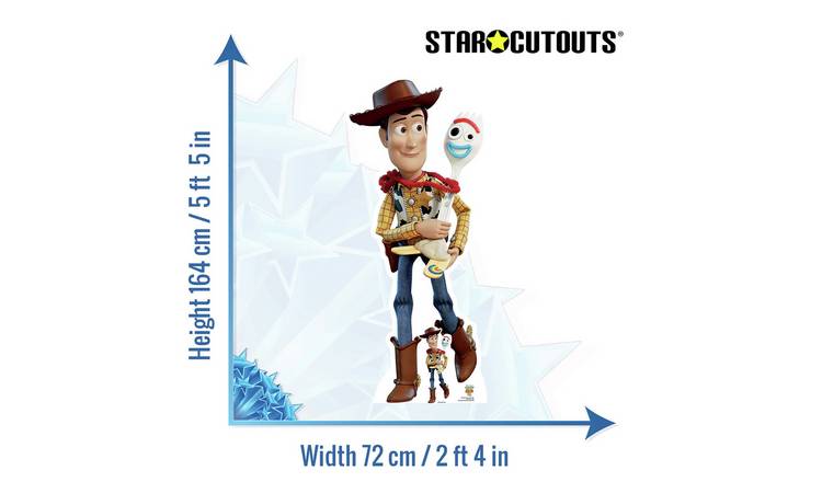 Woody & Forky Toy Story 4 Official Disney Cardboard Cutout with FREE Mini