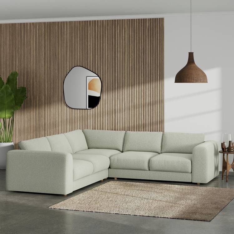 Habitat Ayr Reversible Corner Sofa - Sage Green 0