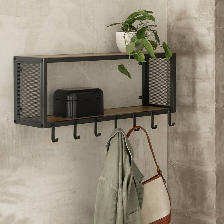 Habitat Loft Living Wall Rack - Oak 0