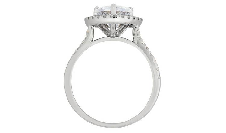 Silver engagement sales rings argos