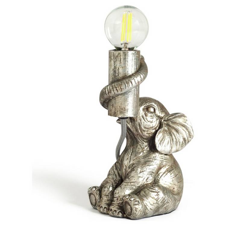 Argos Home Nelly the Elephant Table Lamp - Silver 0