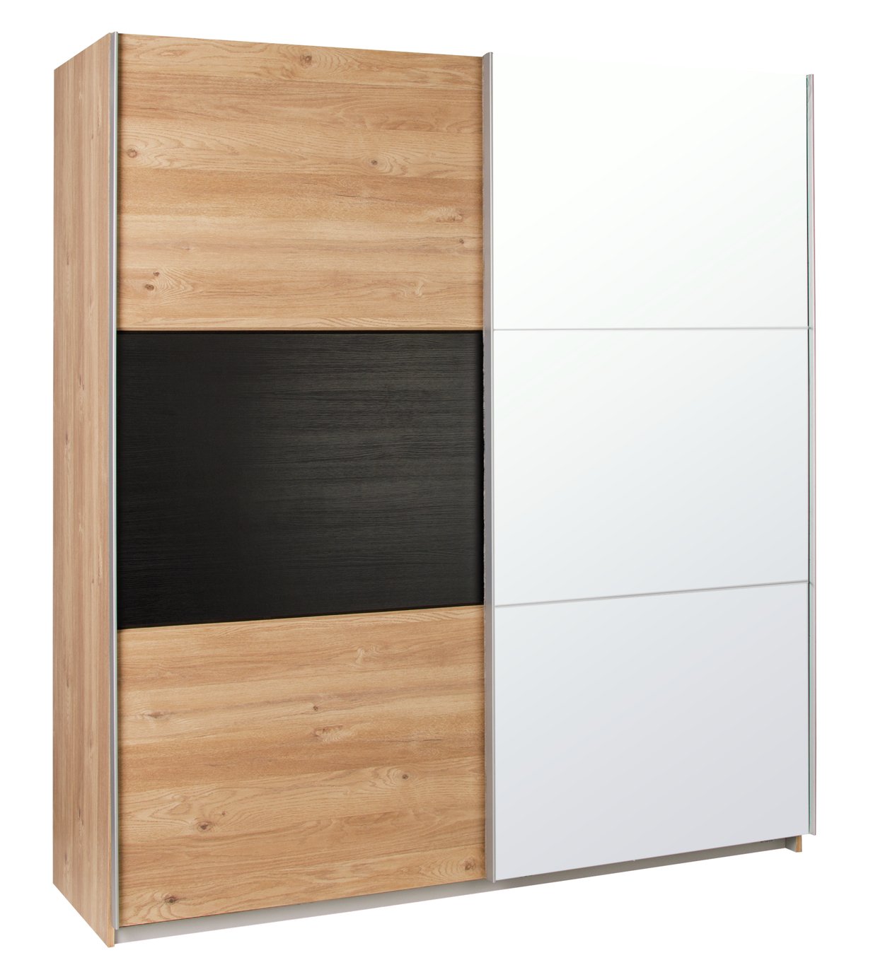 Argos Home Holsted Large Sliding Mirror Wardrobe-Oak & Black Review