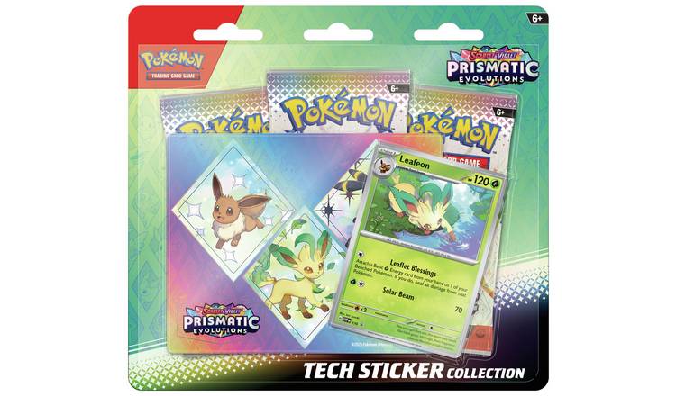 Pokemon SV8 Leafeon Sticker Collection-Pack of 5