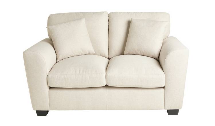 Argos Home Joelle 2 Seater Fabric Sofa - Stone