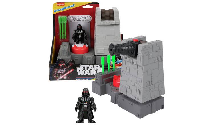 Star Wars Death Star Turret Cannon & Darth Vader Diecast Toy