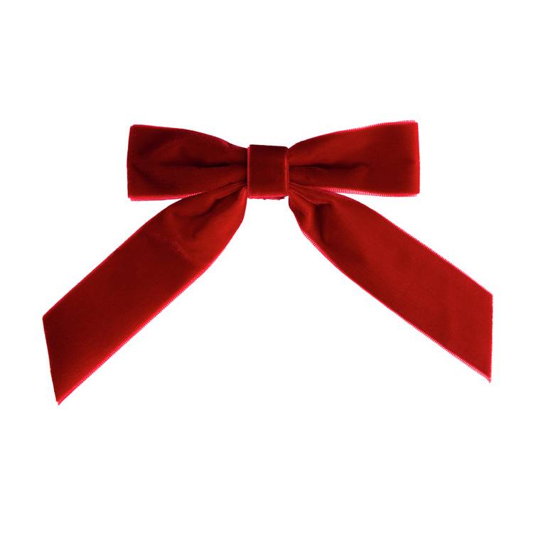 Habitat Pack of 6 Red Velvet Bows Christmas Tree Decoration 0