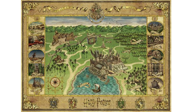 Ravensburger Harry Potter Hogwarts Map 1500 Pieces Puzzle