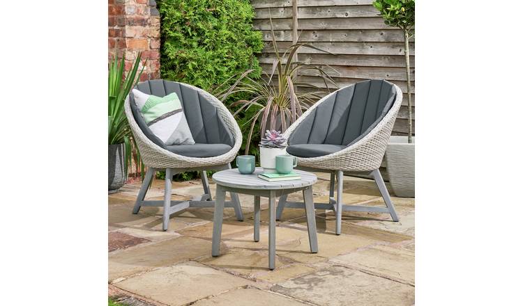 Norfolk Leisure Chedworth 2 Seater Garden Bistro Set - Grey