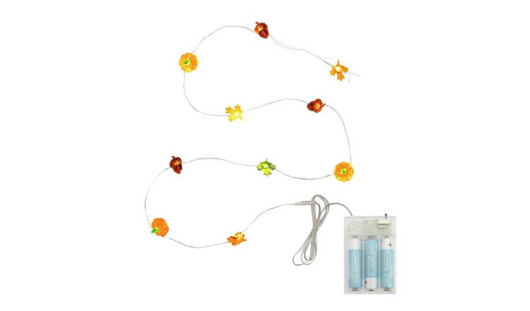 Home 10 Warm White LED Autumn and Halloween String lights