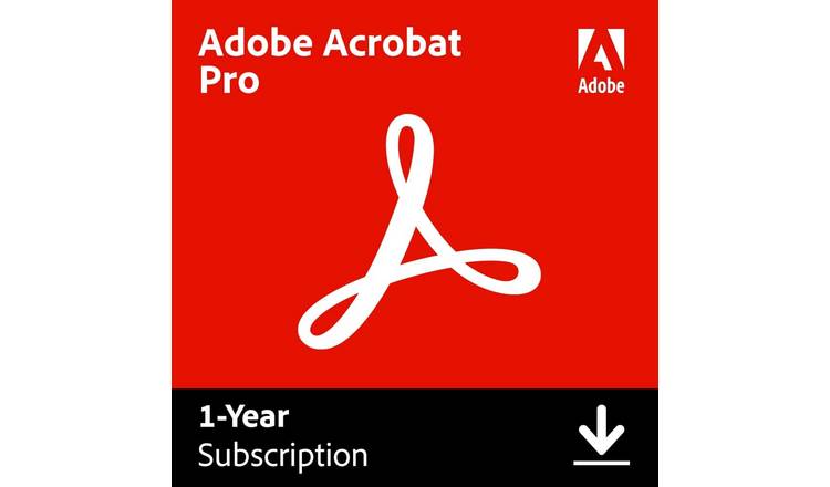 Adobe Acrobat Pro Software 1 Year Digital Download