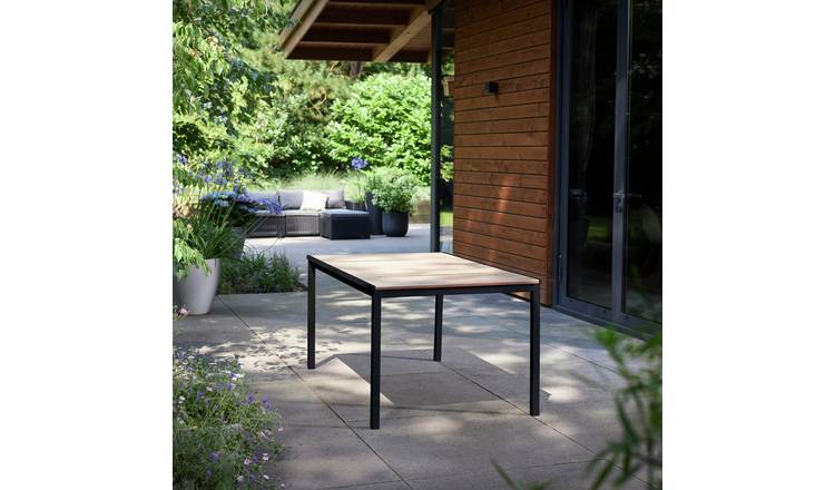 Keter Porto 6 Seater Rectangular Garden Table - Natural