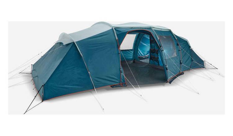 Decathlon 8 Person 4 Room Camping Tent With Poles 8.4