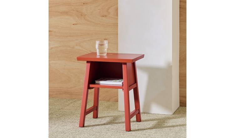 Habitat Kyoto Bedside Table - Red