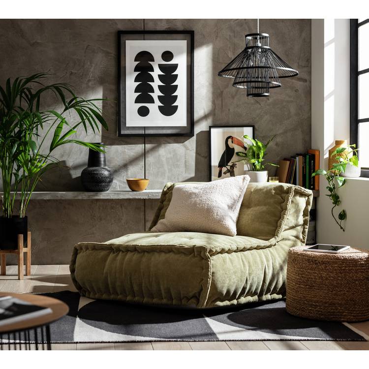 Habitat Estelle Quilted Bean Bag - Green 0