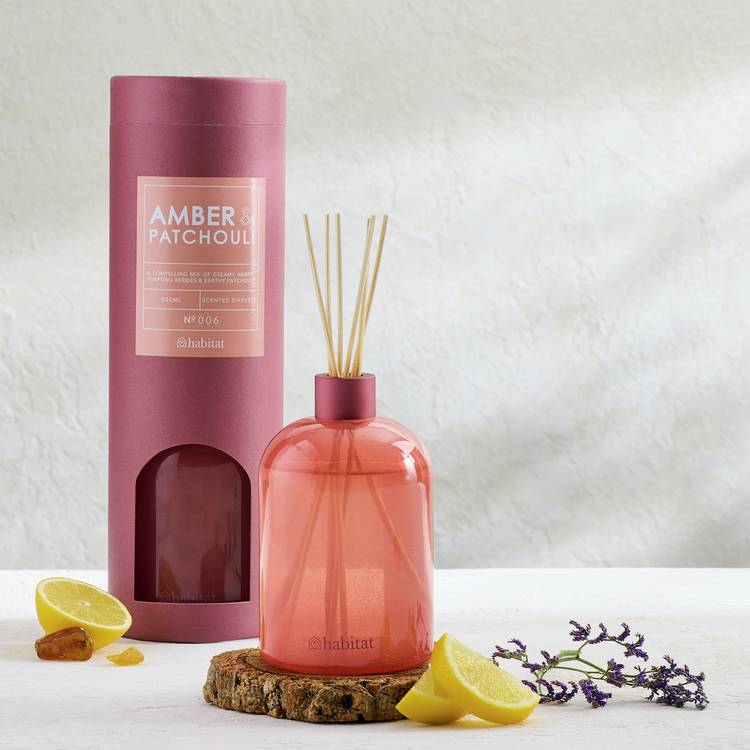 Habitat 500ml Scented Diffuser - Patchouli and Amber 0