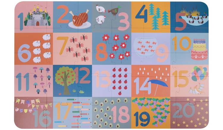 Chad Valley Numbers 30 Piece Floor Puzzle