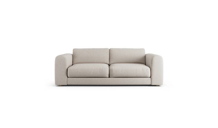 Habitat Ayr Fabric 4 Seater Sofa - Natural