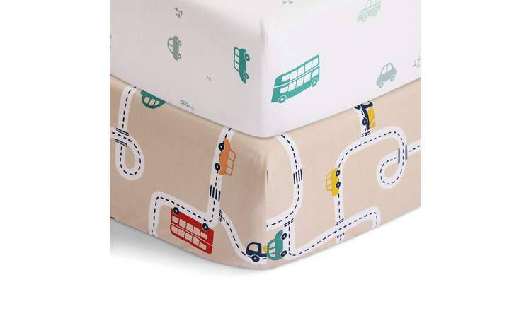 Habitat Transport Twin Nursery Fitted Sheet - Single