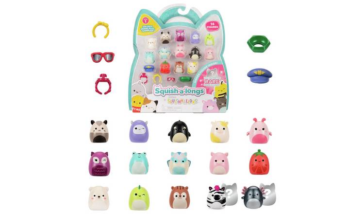 Squish-A-Long Mini Squish Playset-Pack of 14