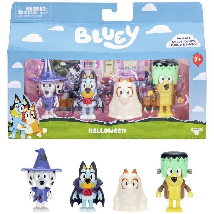 Bluey S11 Figure 4 Pack Costume Party  0