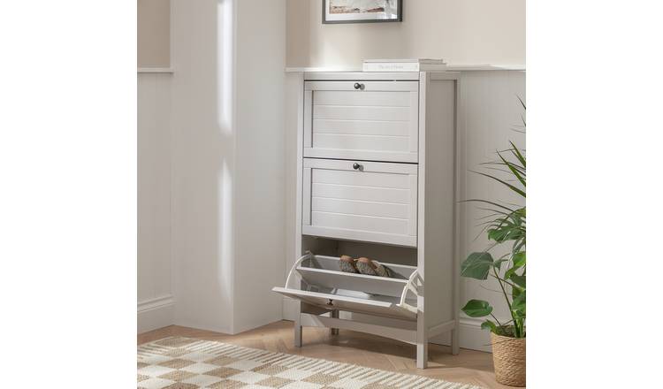 Habitat Bournemouth Shoe Storage Cabinet - Grey