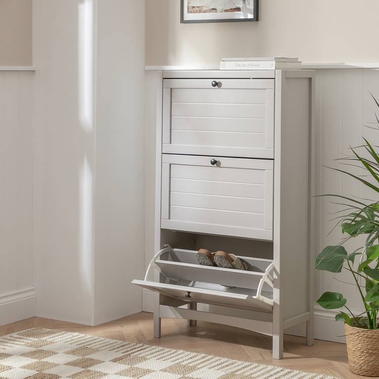 Habitat Bournemouth Shoe Storage Cabinet - Grey 0