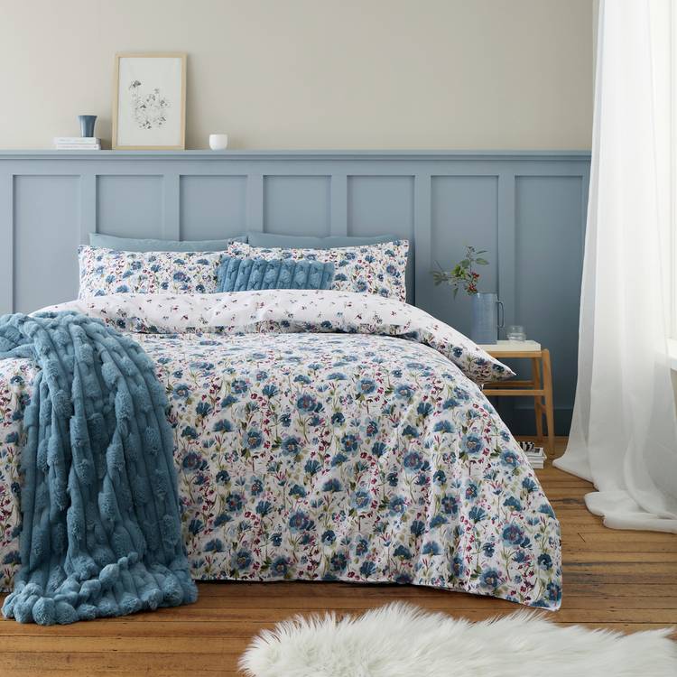 Bianca Brushed Cotton Ophelia Floral Bedding Set - King size 0